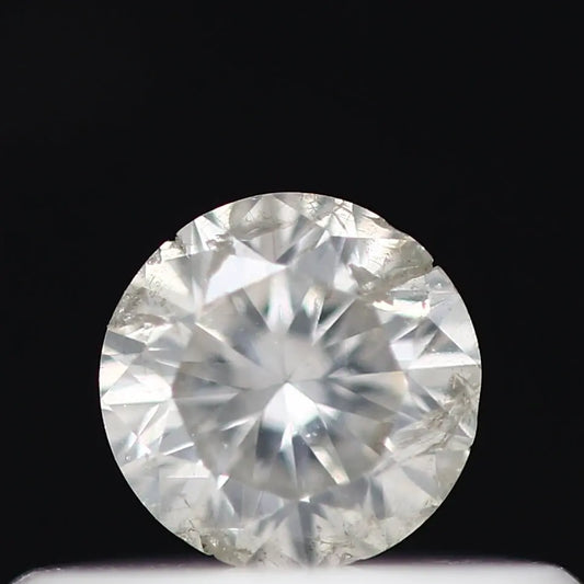 0.22 Carat White Round Shape Brilliant Cut Natural Loose Diamond