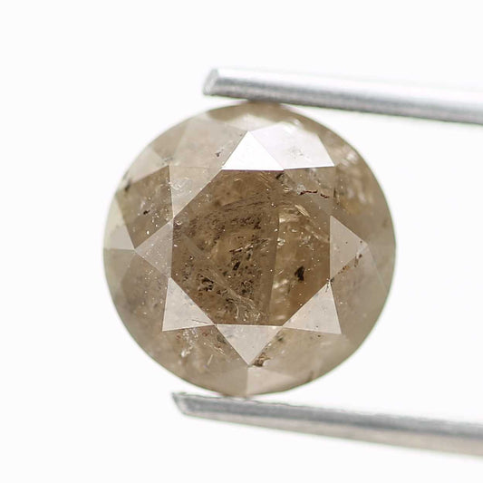 2.83 Carat Fancy Brown Rustic Round Cut Natural Loose Diamond