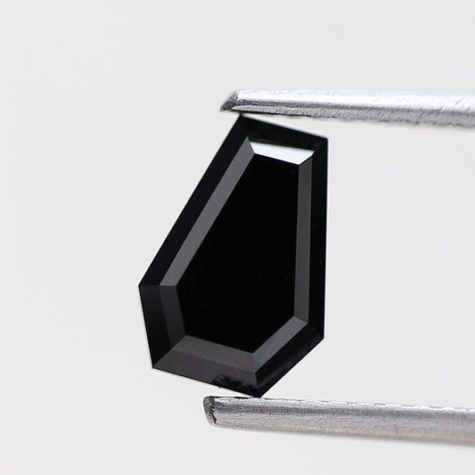 Coffin Shape Fancy Black Natural Loose Diamond