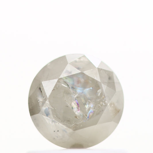 0.61 Carat Salt and Pepper Diamond Round Brilliant Cut Natural Loose Diamond