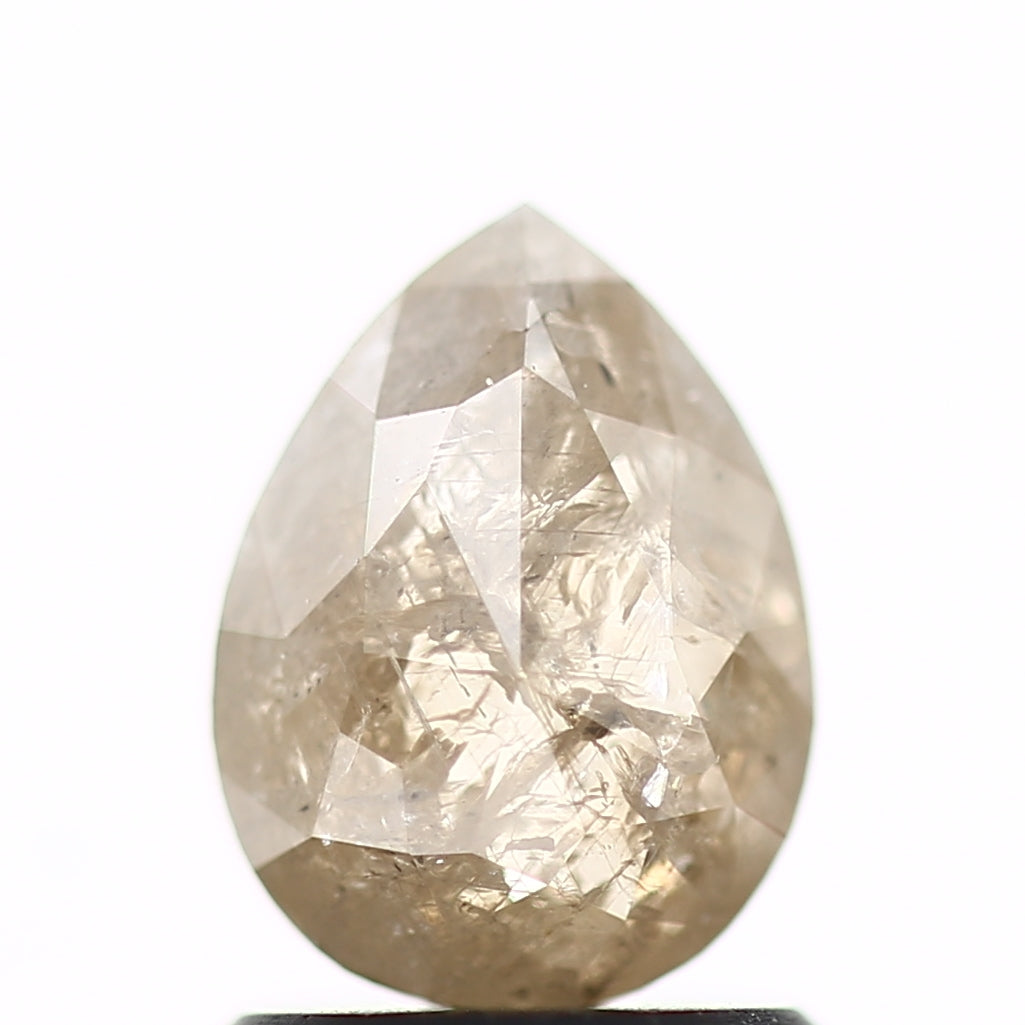 Salt and Pepper Diamond Fancy Brown Color 1.28 CT 7.78 x 5.85 x 3.19 MM Pear Cut Diamond! Natural Loose Diamond ! Christmas Gift for Her