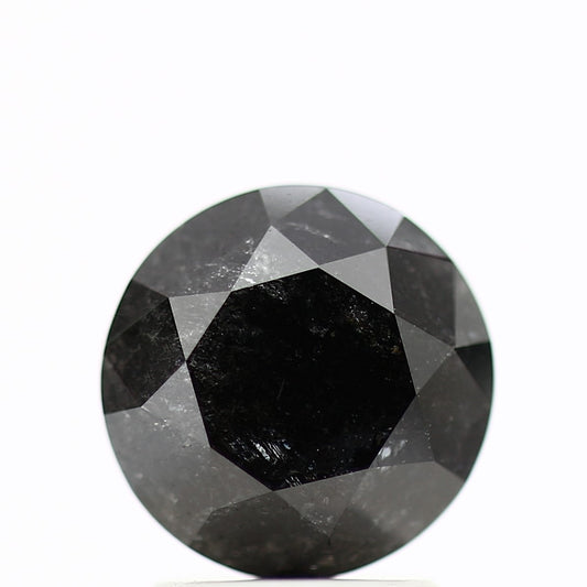 GIA round black certified diamonds