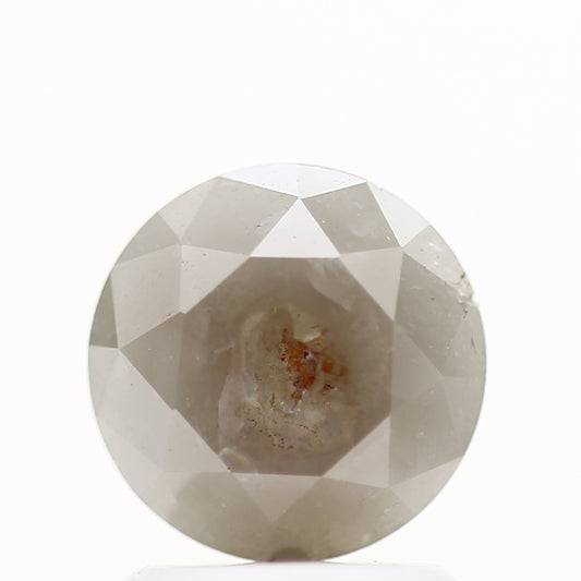 1.56 Carat Fancy Gray Rustic Round Shape Brilliant Cut Natural Loose Diamond
