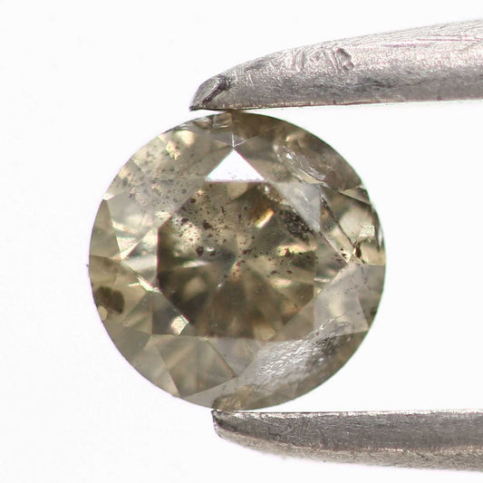 0.25 Carat Fancy Champagne Round Shape Brilliant Cut Natural Loose Diamond