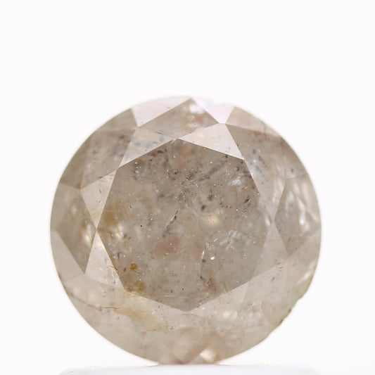 0.92 Carat Round Shape Diamond Gray Salt and Pepper Natural Loose Diamond For Engagement Ring
