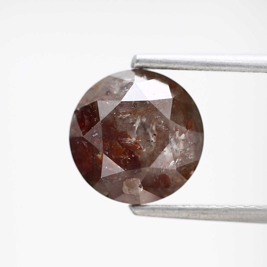 2.39 Carat Fancy Red Brown Round Brilliant Cut Natural Loose Diamond