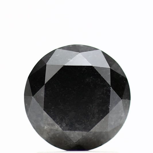 GIA round black certified diamonds