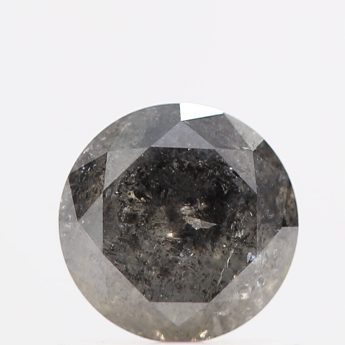 0.70 Carat Fancy Gray Round Brilliant Cut Natural Loose Diamond