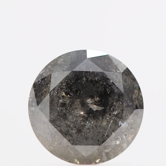 0.70 Carat Fancy Gray Round Brilliant Cut Natural Loose Diamond