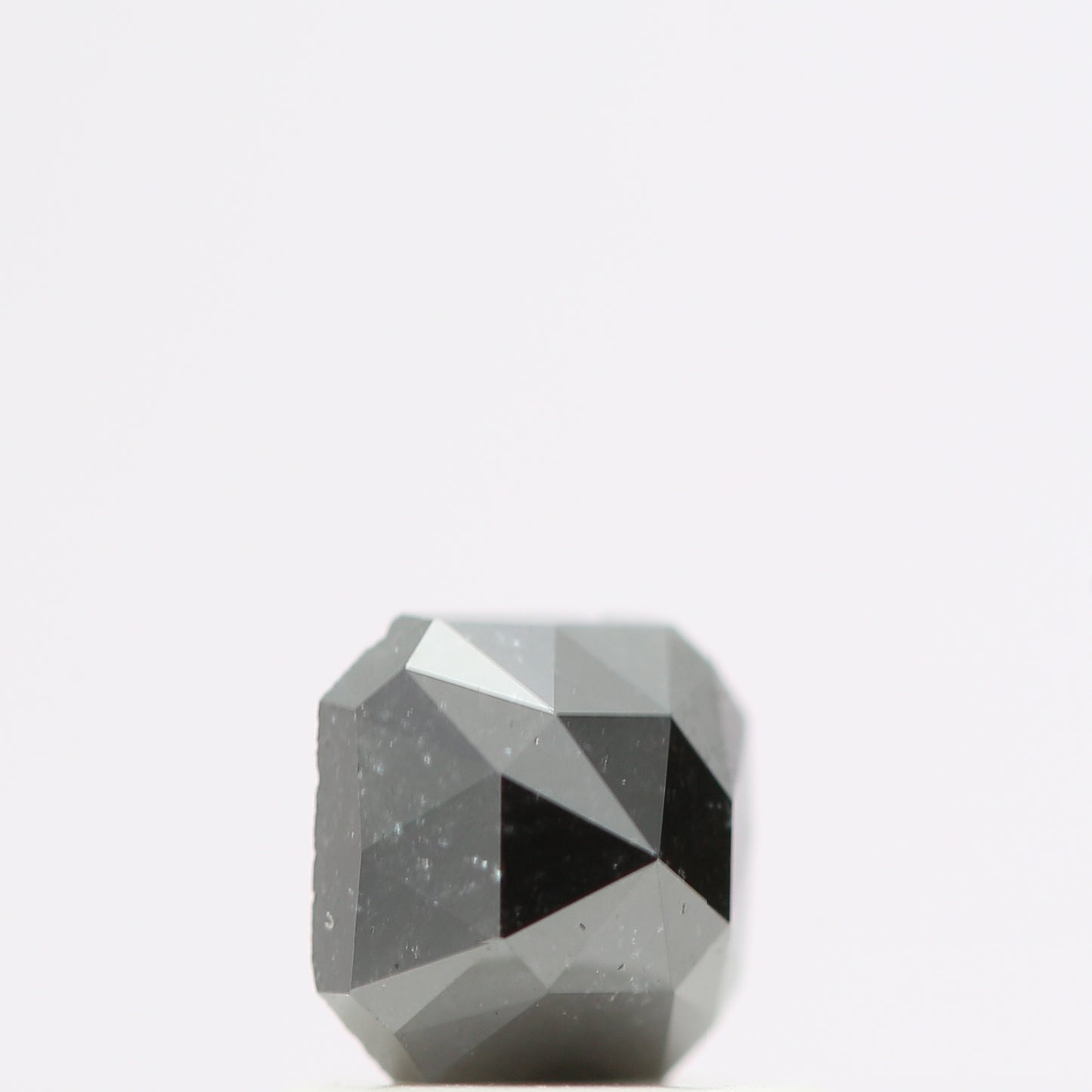 0.59 Ct Natural Black Cushion Single Cut Loose Diamond for Jewelery