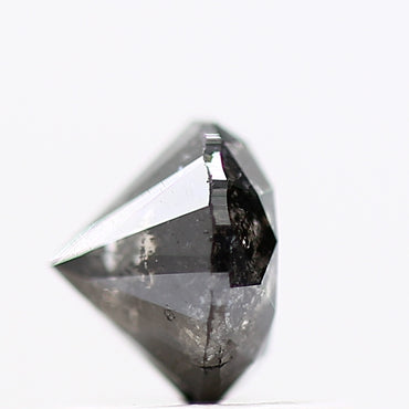 0.78 Carat Fancy Black Round Shape Brilliant Cut Natural Loose Diamond