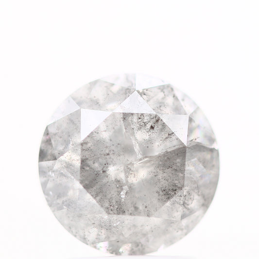 2.18 Carat Fancy Gray Salt & Pepper Round Shape Brilliant Cut Natural Loose Diamond