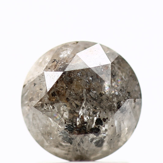 1.68 Carat Fancy Gray Round Shape Brilliant Cut Natural Loose Diamond
