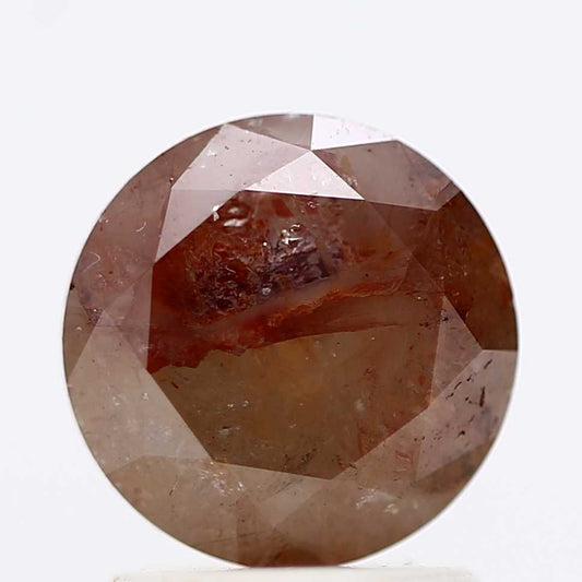 1.51 Carat Fancy Brown Rustic Round Shape Brilliant Cut Natural Loose Diamond
