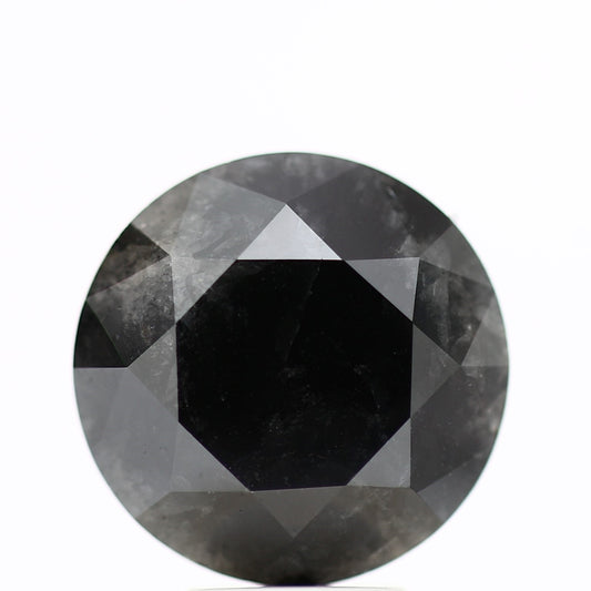 GIA round black certified diamonds