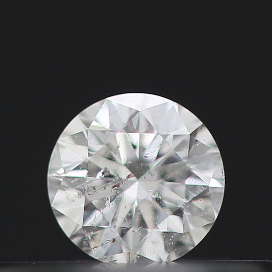 0.13 Carat White G/H I1 Round Brilliant Cut Natural Loose Diamond