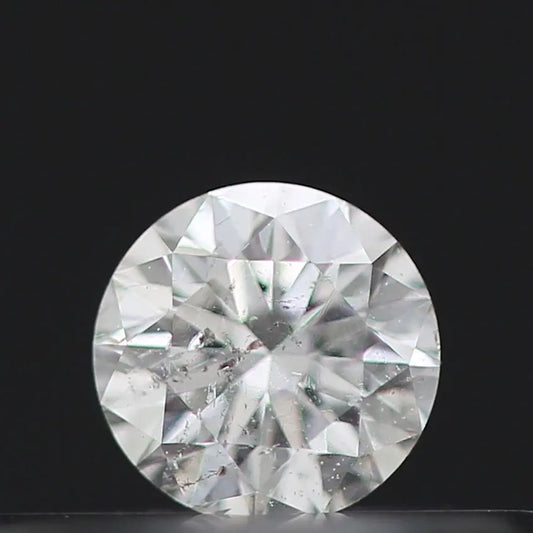 0.13 Carat White G/H I1 Round Brilliant Cut Natural Loose Diamond