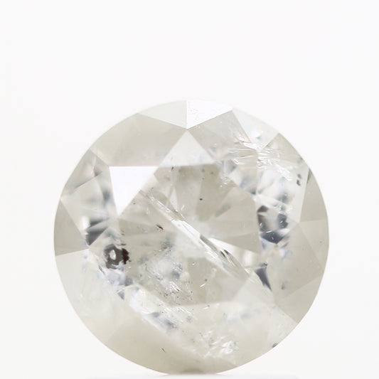 1.33 Carat Fancy Gray Salt and Pepper Round Brilliant Cut Natural Loose Diamond