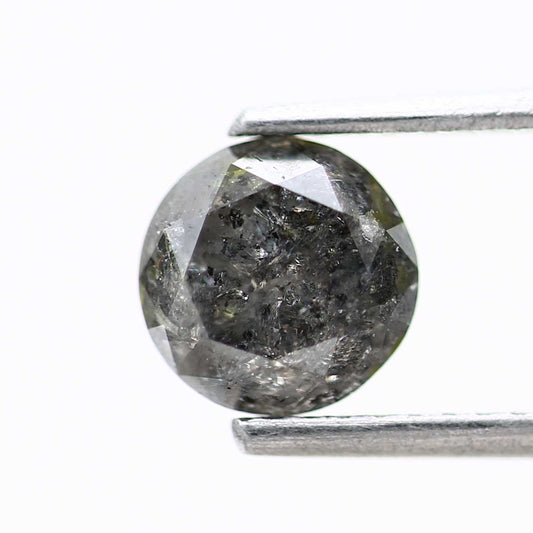1.43 Carat Gray Round Shape Brilliant Cut Natural Loose Diamond