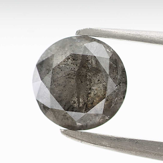 0.91 Carat Fancy Gray Round Shape Brilliant Cut Natural Loose Diamond