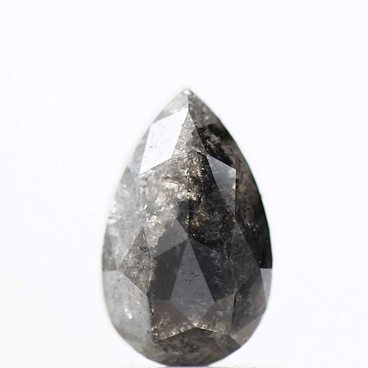 Salt and Pepper Diamond Fancy Gray Color 1.10 CT 8.30 X 5.10 X 2.70 MM Pear Cut Diamond! Natural Loose Diamond ! Christmas Gift for Her