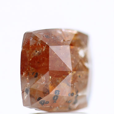 2.05 Ct Fancy Red Orange Color Cushion Rose Cut Natural Loose Diamond