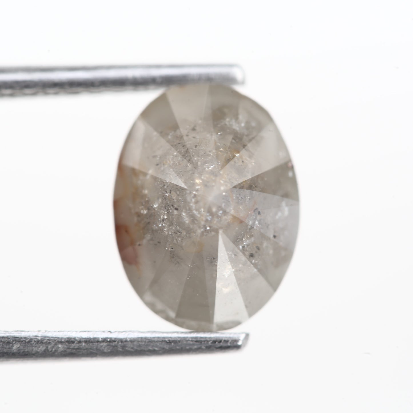 2.20 Ct. Oval Full Cut Salt and Pepper Fancy Gray Color Natural Diamond 8.85 mm