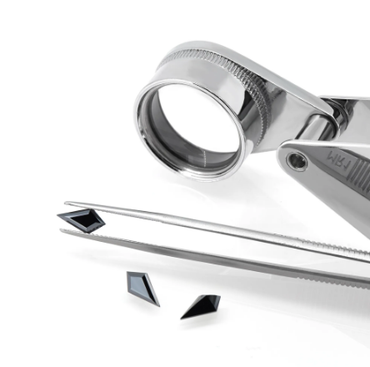 Fancy Black Color Loose Diamond, Natural Kite Shape 6.00 X 8.00 MM