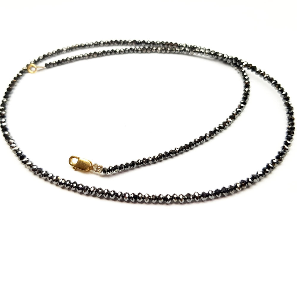 Fancy Black Color Polished Loose Diamond Beads 16