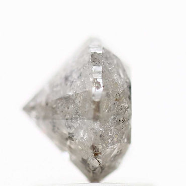 1.62 Carat Salt and Pepper Diamond Gray Round Brilliant Cut Natural Loose Diamond