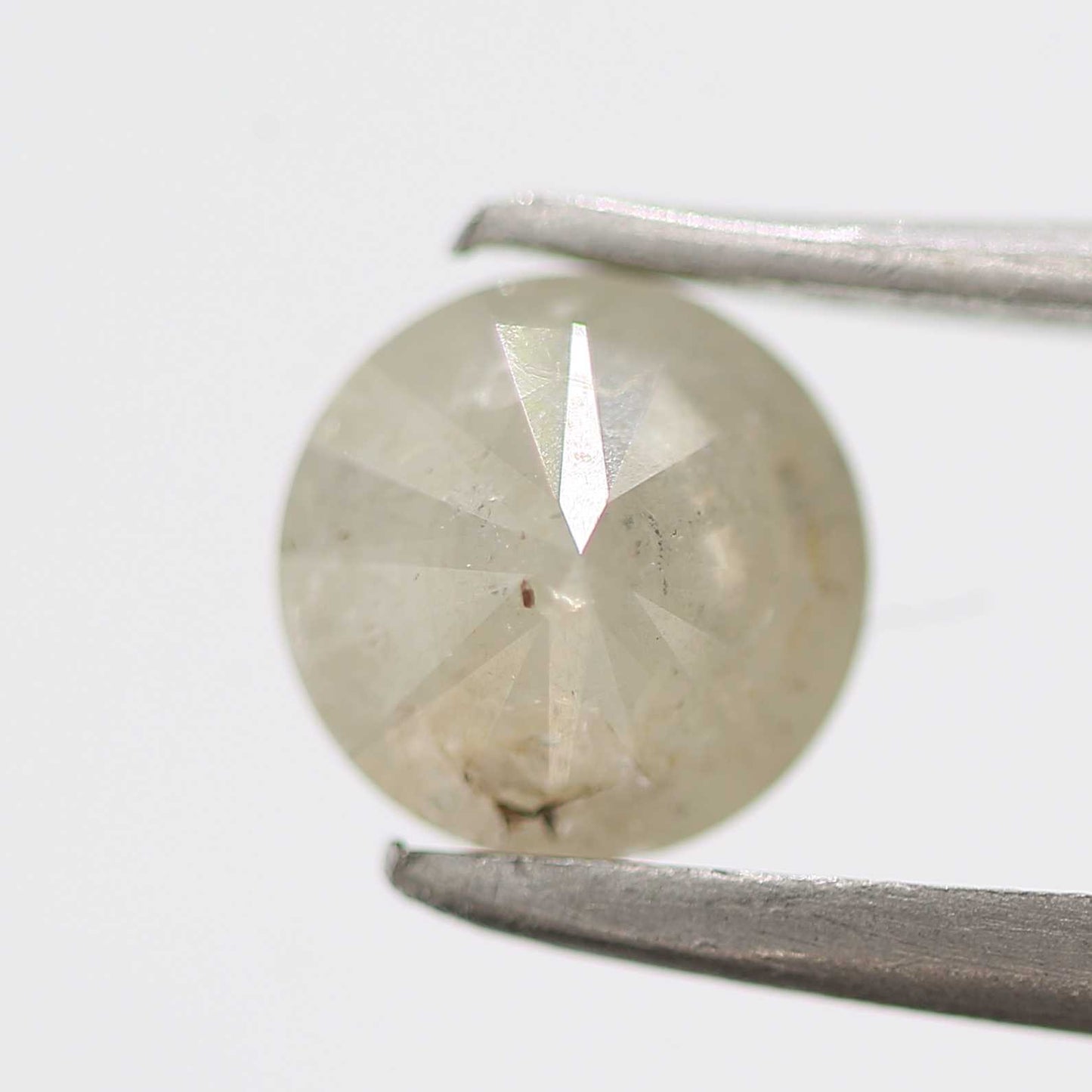 0.81 Carat Salt and Pepper Diamond Gray Fancy Round Brilliant Cut Natural Loose Diamond