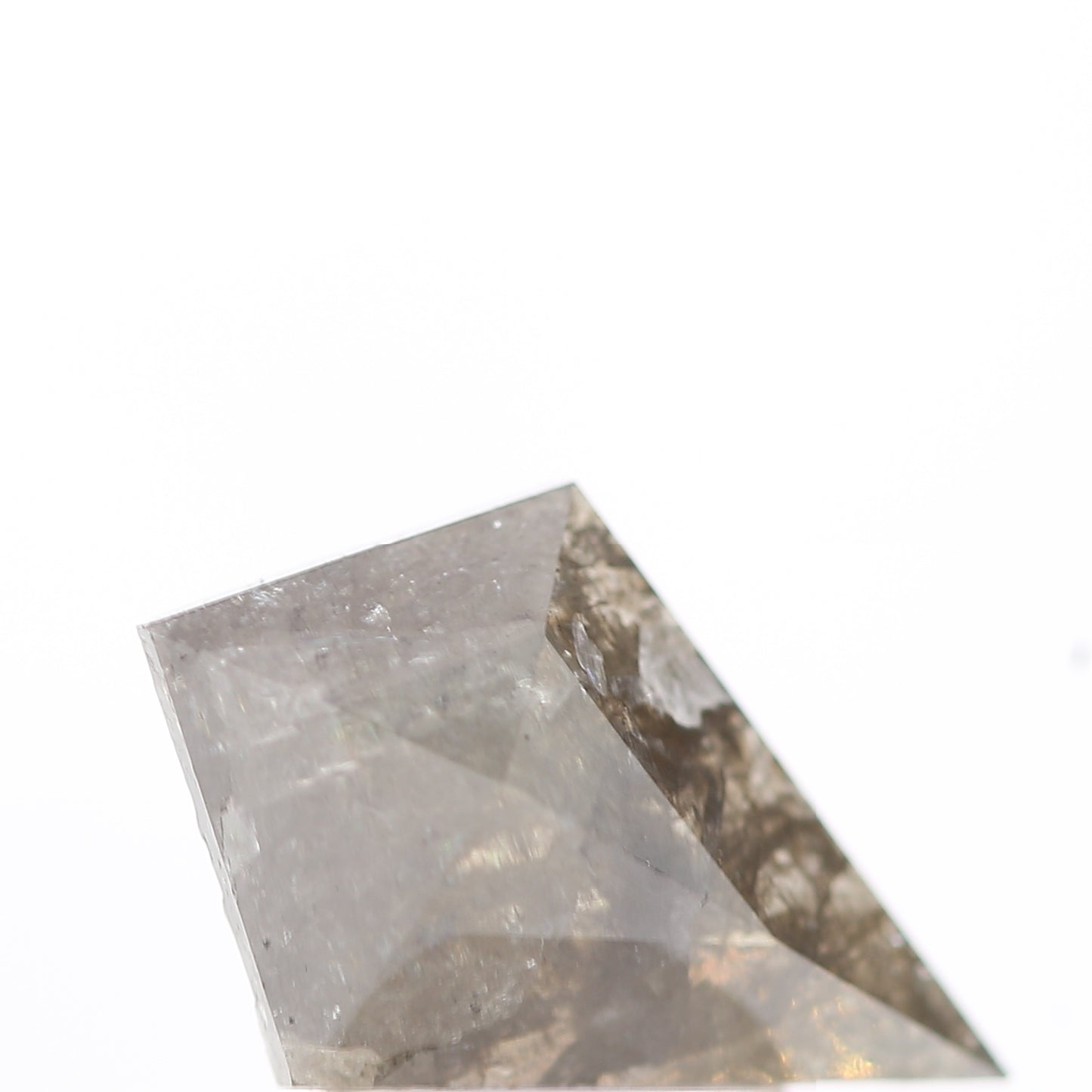 salt and pepper diamond ! 1.45 Ct 11.40 x 7.60 x 3.30 MM natural gray kite loose diamond for engagement ring for her