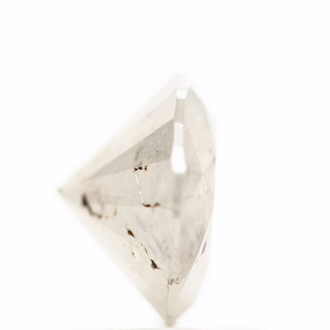 1.48 Carat Salt and Pepper Icy Round Brilliant Cut Natural Loose Diamond