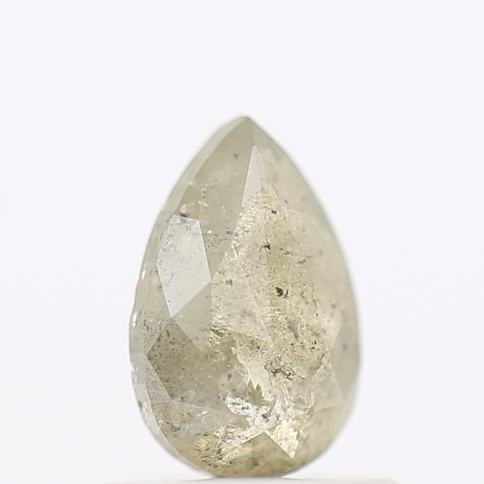 Salt and Pepper Diamond Fancy Yellow Color 0.74 CT 6.91 x 4.50 x 2.57 MM Pear Cut Diamond! Natural Loose Diamond ! Christmas Gift for Her