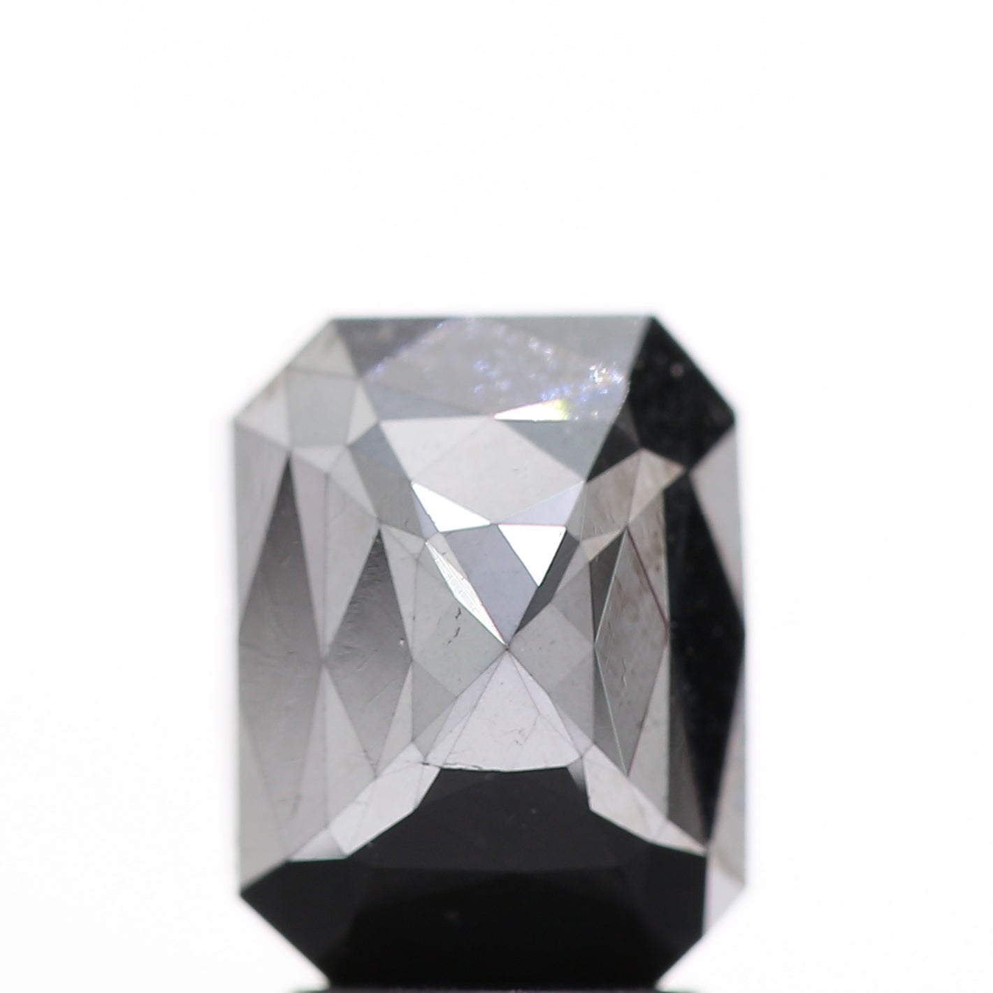 3.18 Ct Natural Black Emerald Single Rose Cut Loose Diamond for Jewelery