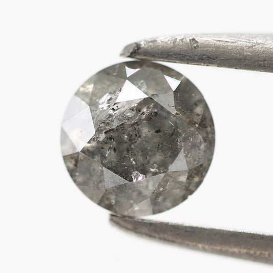 0.33 Carat Fancy Gray Salt and Pepper Round Cut Natural Loose Diamond