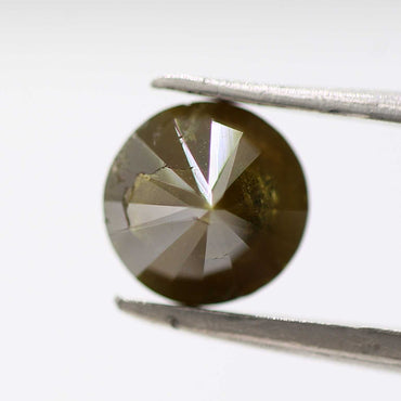 1.57 Carat Brown Rustic Round Brilliant Cut Natural Loose Diamond