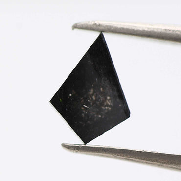 salt and pepper diamond ! 0.77 Ct 8.05 x 5.70 x 2.60 MM natural gray shield loose diamond for engagement ring for her