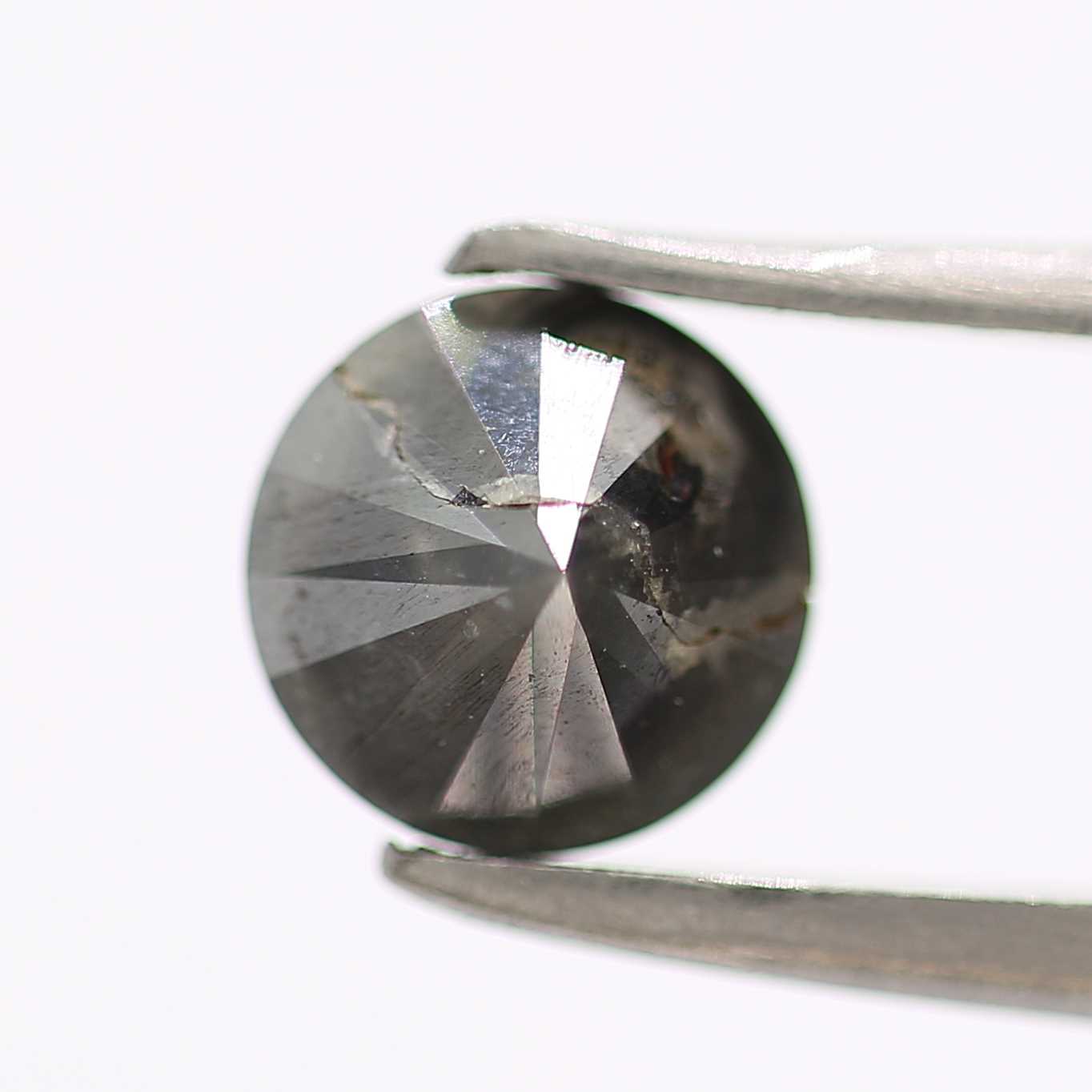 0.99 Carat Fancy Black Round Brilliant Cut Natural Loose Diamond