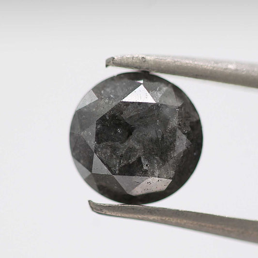1.52 Carat Fancy Gray Round Shape Brilliant Cut Natural Loose Diamond