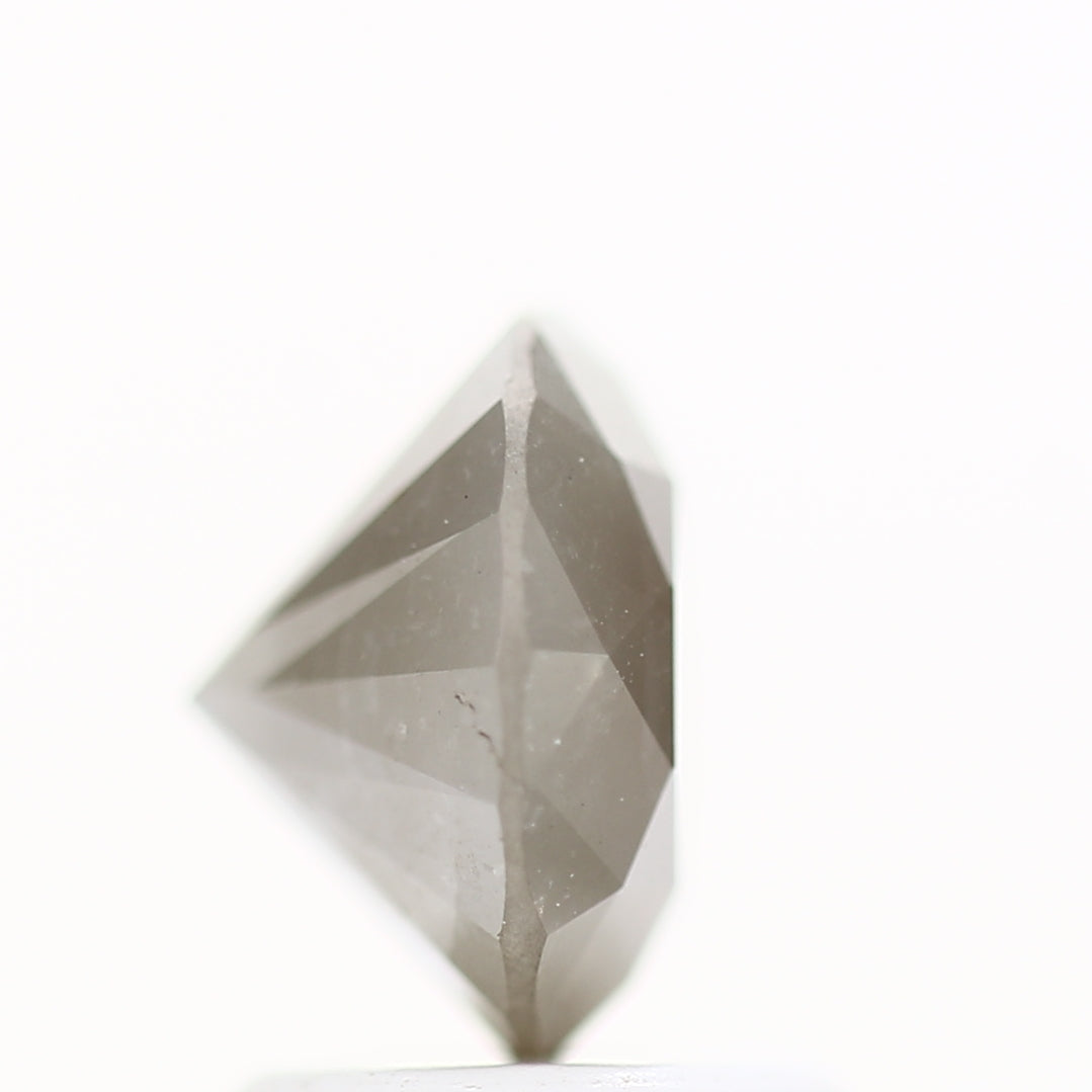 1.56 Carat Fancy Gray Rustic Round Shape Brilliant Cut Natural Loose Diamond