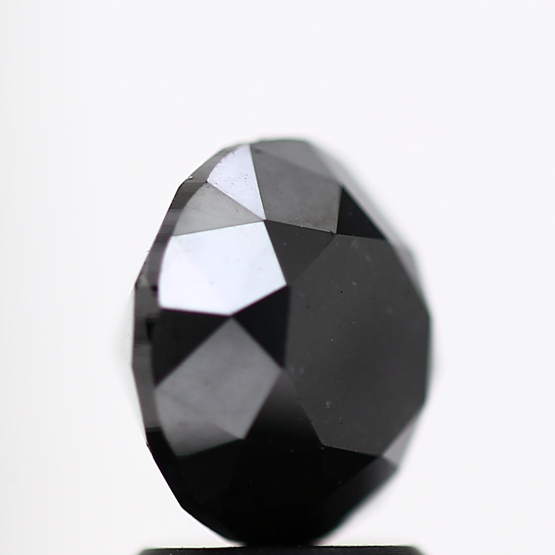 2.74 Carat Fancy Black Round Shape Brilliant Cut Natural Loose Diamond