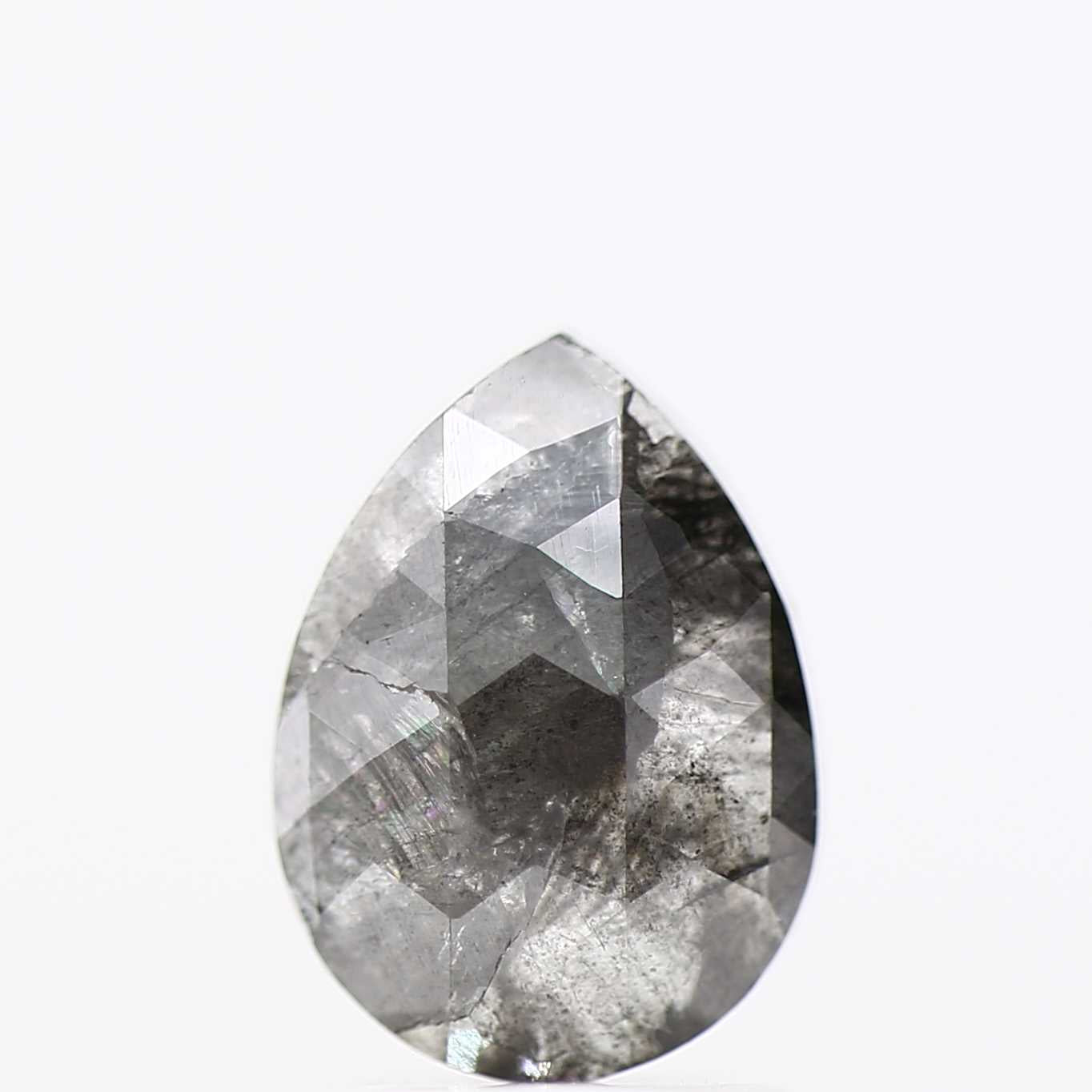 Salt and Pepper Diamond Fancy Gray Color 1.67 CT 8.80 x 6.40 x 2.90 MM Pear Cut Diamond! Natural Loose Diamond ! Christmas Gift for Her