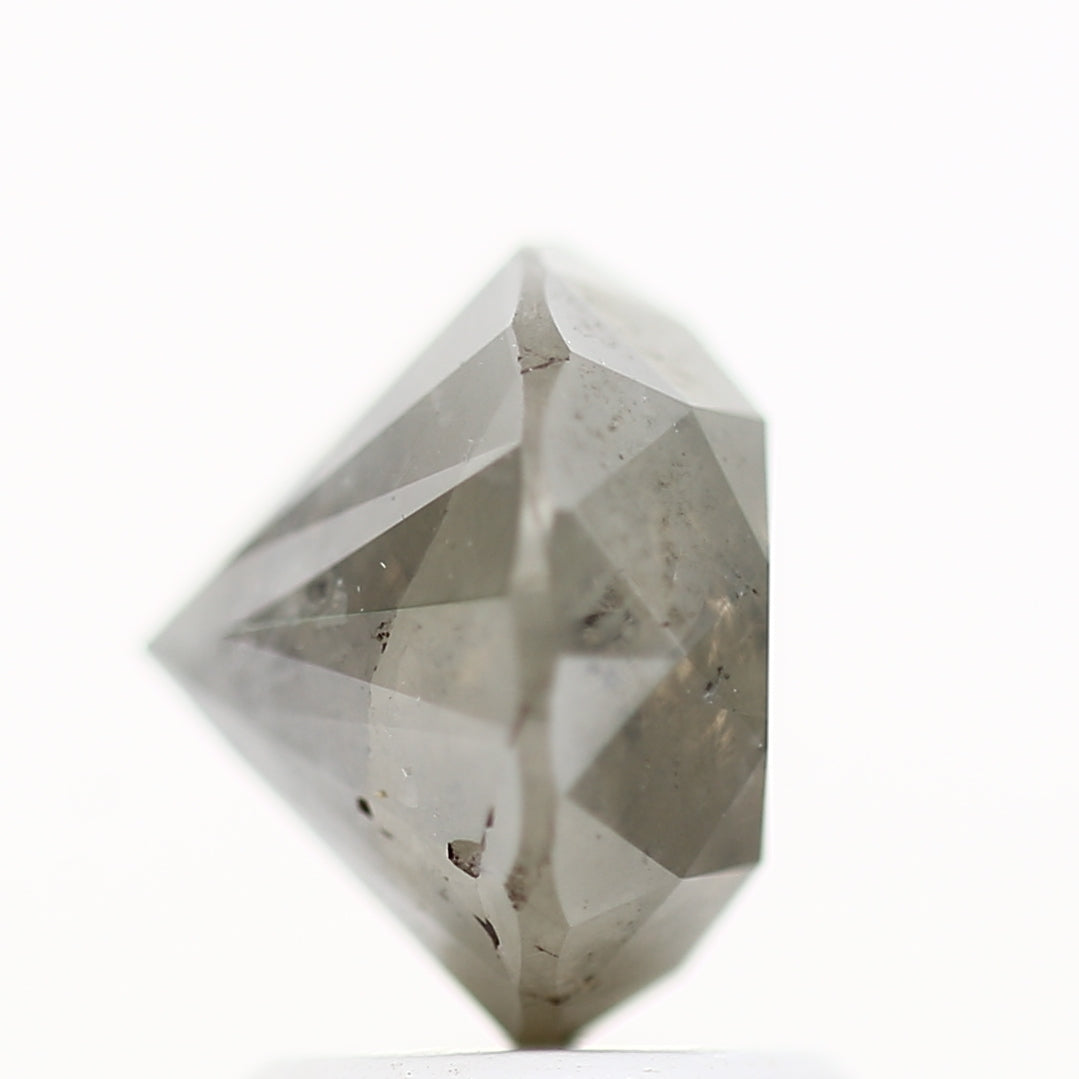 2.45 Carat Salt and Pepper Diamond Gray Round Brilliant Cut Natural Loose Diamond