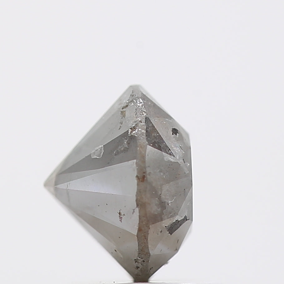 1.50 Carat Gray Rustic Round Shape Brilliant Cut Natural Loose Diamond