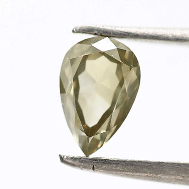Salt and Pepper Diamond Fancy Grennish Color 0.96 CT 7.30 x 4.90 x 3.25 MM Pear Cut Diamond! Natural Loose Diamond ! Christmas Gift for Her