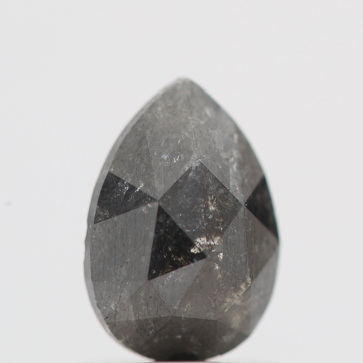 Salt and Pepper Diamond Fancy Gray Color 1.20 CT 8.00 x 5.50 x 3.25 MM Pear Cut Diamond! Natural Loose Diamond ! Christmas Gift for Her