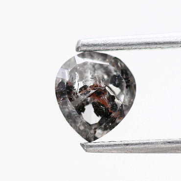 Salt and Pepper Diamond Fancy Gray Color 1.14 CT 6.30 x 5.70 x 3.42 MM Pear Cut Diamond! Natural Loose Diamond ! Christmas Gift for Her
