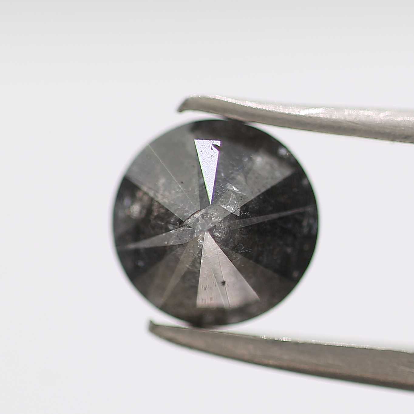 1.14 Carat Fancy Black Round Brilliant Cut Natural Loose Diamond