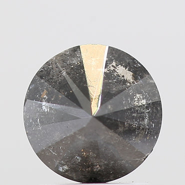 1.24 Carat Gray Salt and Pepper Diamond Round Brilliant Cut Natural Loose Diamond